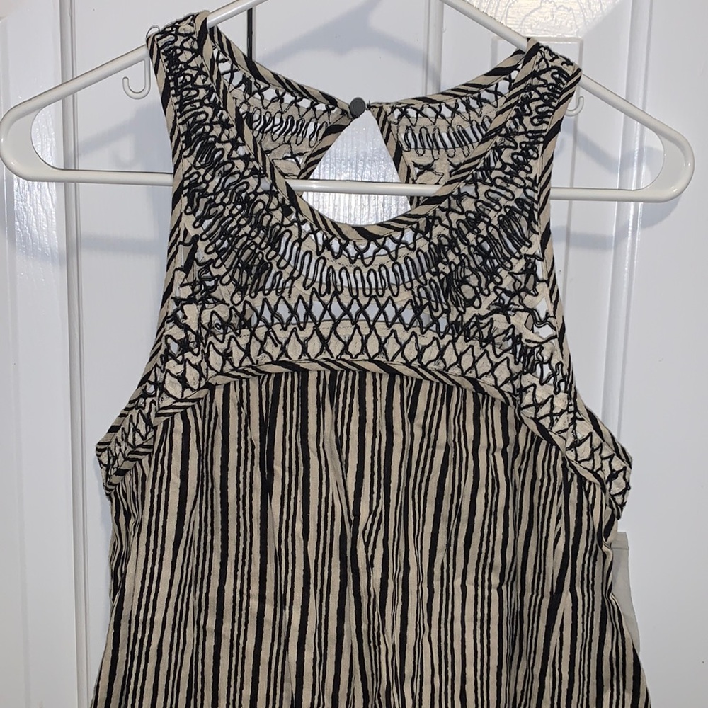*NWT* Ecote striped embroidery dress